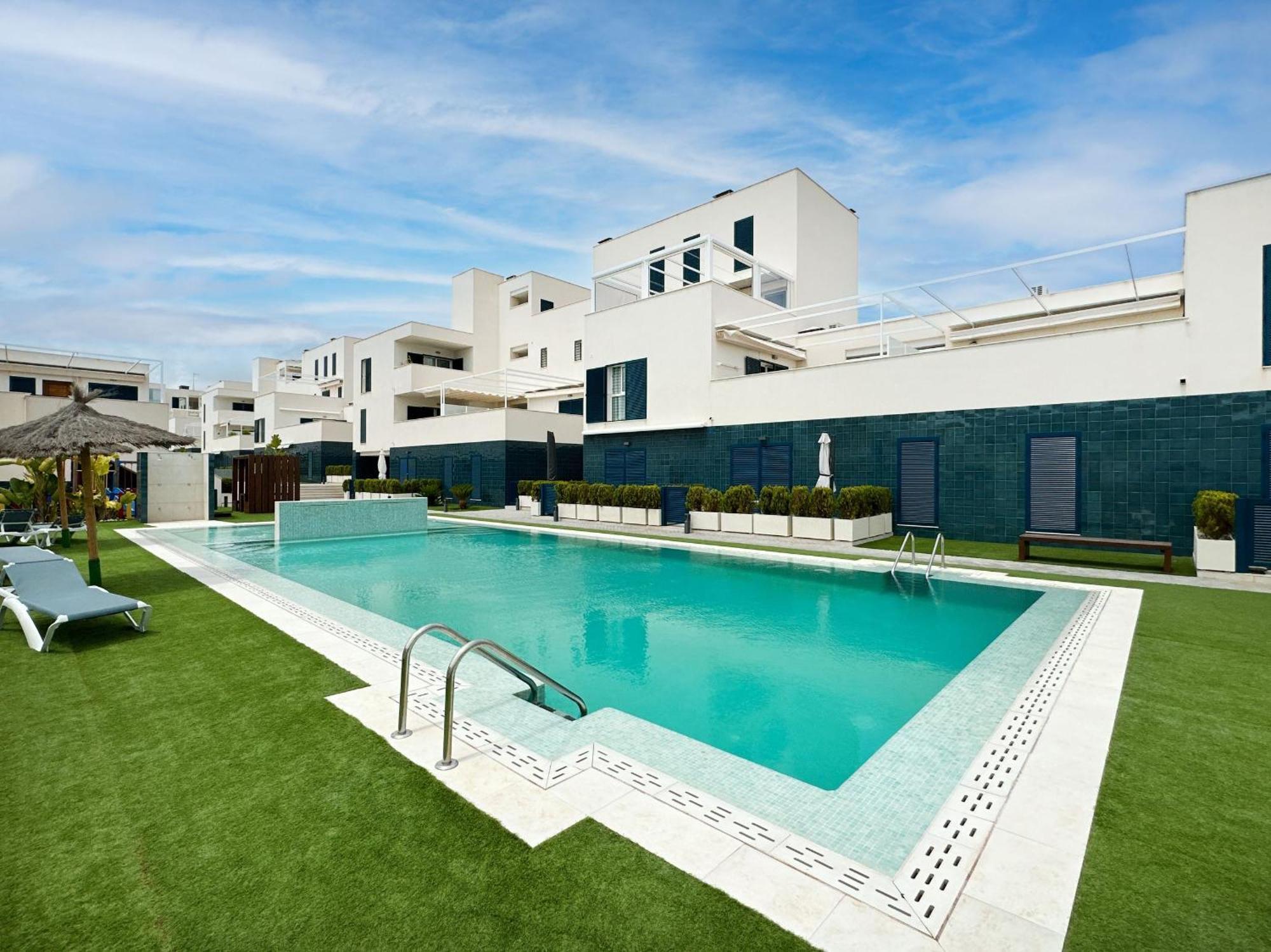 Turquesa Del Mar - Sun & Beach & Golf & Bike - Large Terrace Ground-Floor Spanish Apartment Dehesa de Campoamor  Dış mekan fotoğraf